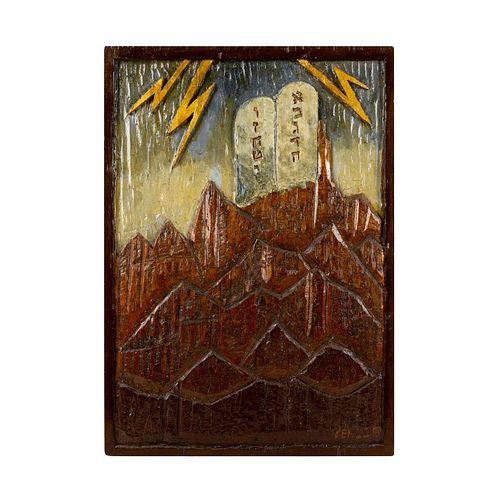 YEHUDA PAINTED CARVING ON WOOD  392923