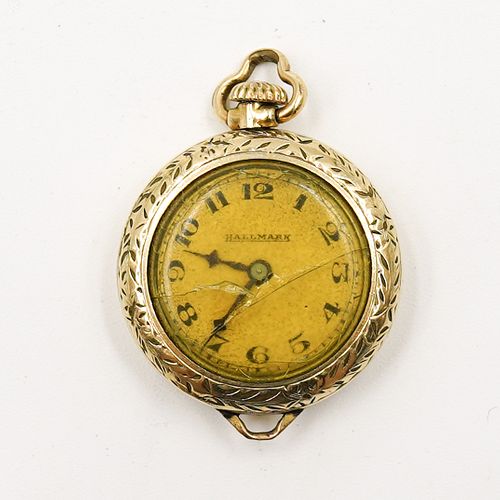 14KT GOLD HALLMARK POCKET WATCHDESCRIPTION A 39293e