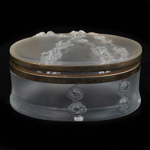 LALIQUE "COPPELIA" CRYSTAL BOXDESCRIPTION: