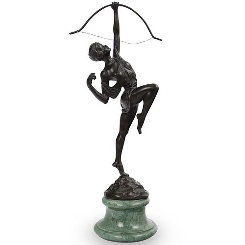 BRONZE DIANA ARCHER STATUEDESCRIPTION A 3929a9