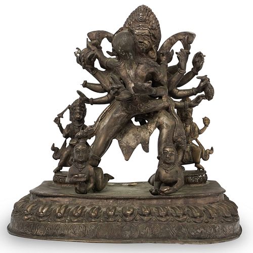 19TH CT BRONZE SHAKTI STATUEDESCRIPTION  3929b6