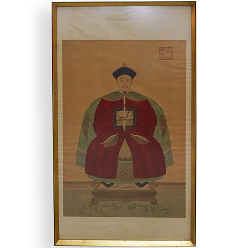 LARGE CHINESE ANCESTRAL PAINTING