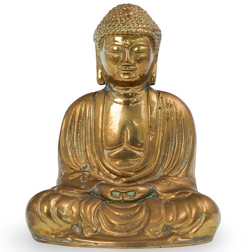 BRASS BUDDHA STATUETTEDESCRIPTION: