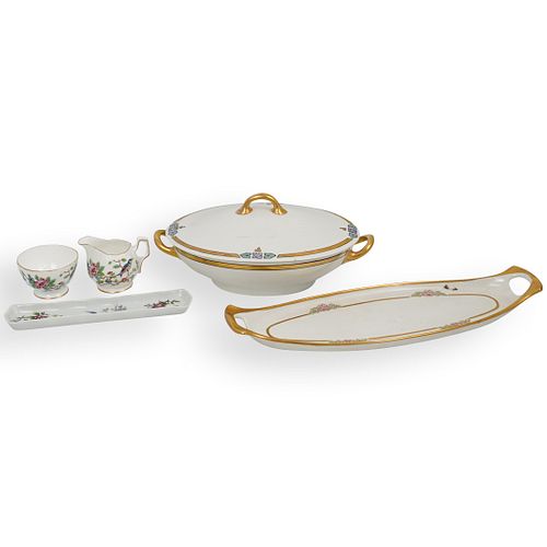  5 PC CONTINENTAL PORCELAIN GROUPINGDESCRIPTION  392a2b