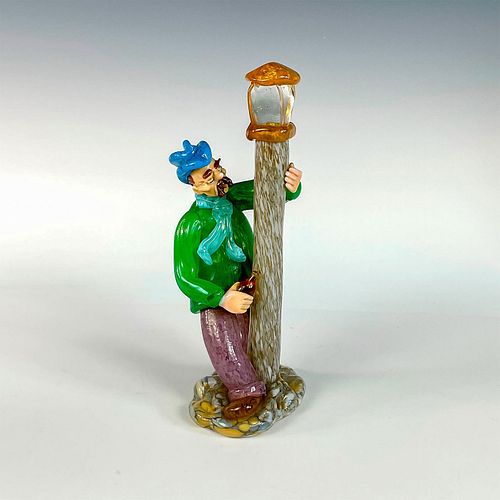 VINTAGE CZECH GLASS FIGURINE DRUNKEN 392ad3