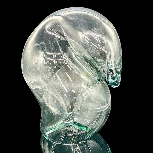 JOHN BINGHAM ART GLASS SCULPTURE, SIGNEDHand