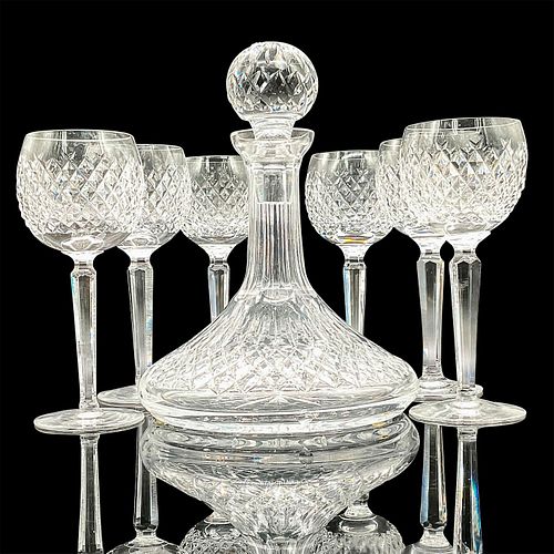 7PC WATERFORD CRYSTAL LISMORE SHIPS