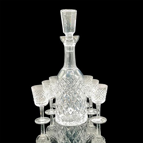 7PC WATERFORD CRYSTAL ALANA DECANTER 392bb6