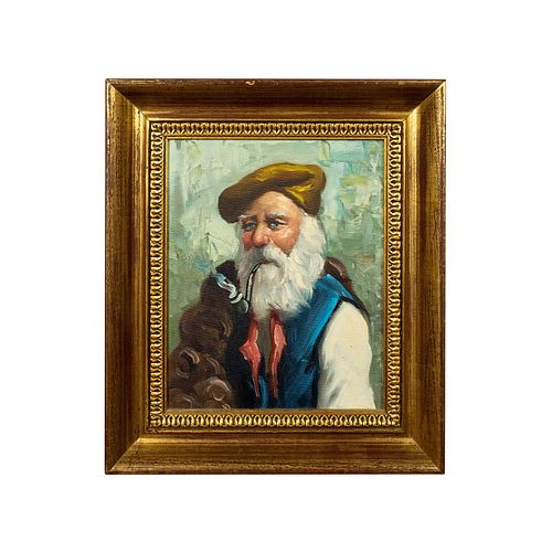 OIL PAINTING ON CANVAS, MAN WITH