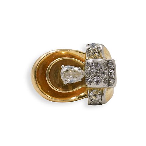 18K GOLD AND DIAMOND RINGDESCRIPTION  392c6c