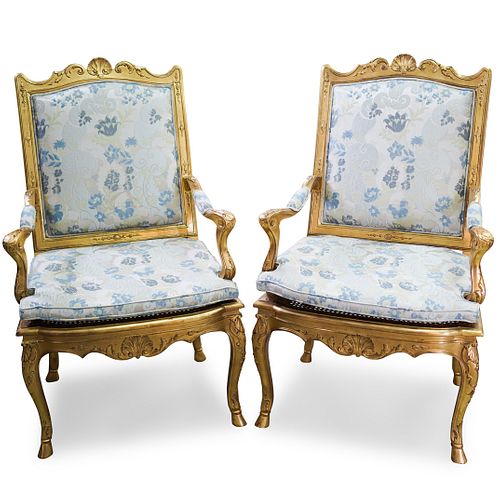 PAIR OF ROCOCO STYLE ARMCHAIRSDESCRIPTION  392c88