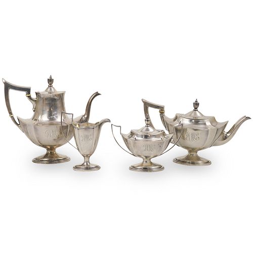 (4 PC) GORHAM STERLING SILVER TEA