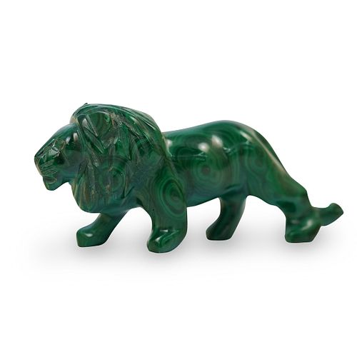 CARVED MALACHITE LIONDESCRIPTION  392cbf