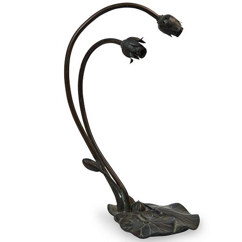 BRONZE POND LILY TABLE LAMPDESCRIPTION  392cc3