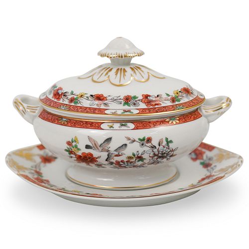 VISTA ALEGRE PORCELAIN SUGAR BOWLDESCRIPTION: