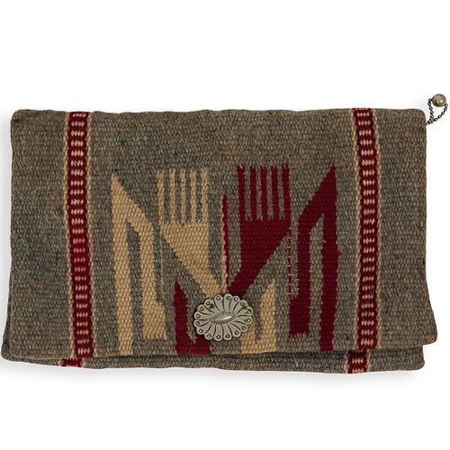 CHIMAYO HANDWOVEN WOOL CLUTCHDESCRIPTION  392d4a