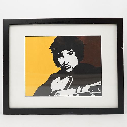ACRYLIC PAINTING OF BOB DYLANDESCRIPTION: