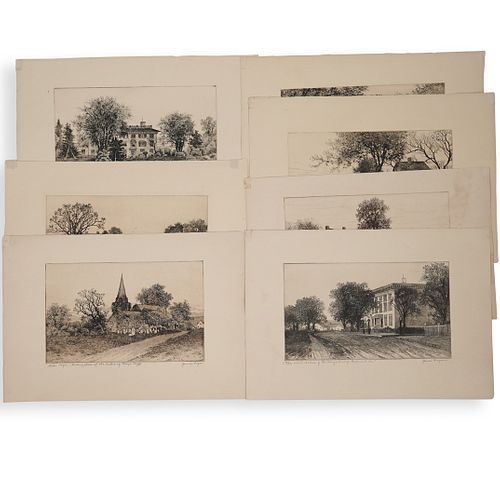  7 PC JAMES FAGAN ETCHINGS OF 392d65