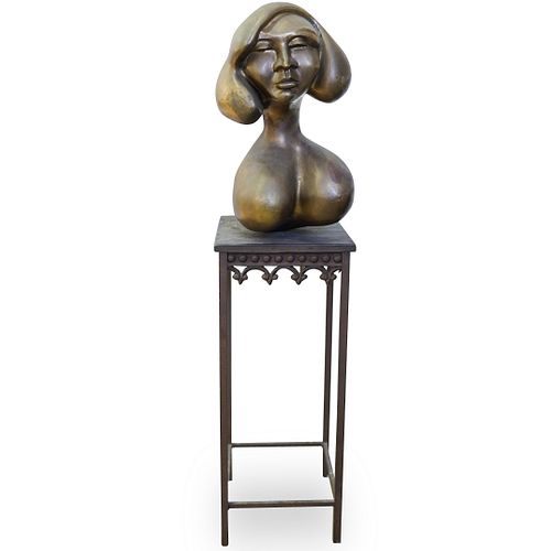 KENNETH TREISTER BRONZE BUSTDESCRIPTION: