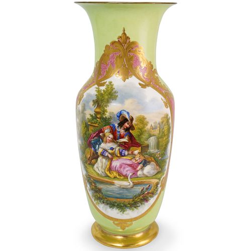 CONTINENTAL HAND PAINTED PORCELAIN