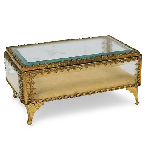 GILDED JEWELRY BOX CASKETDESCRIPTION: