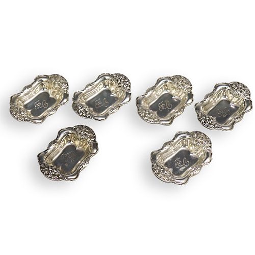 (6 PC) SET STERLING SILVER NUT