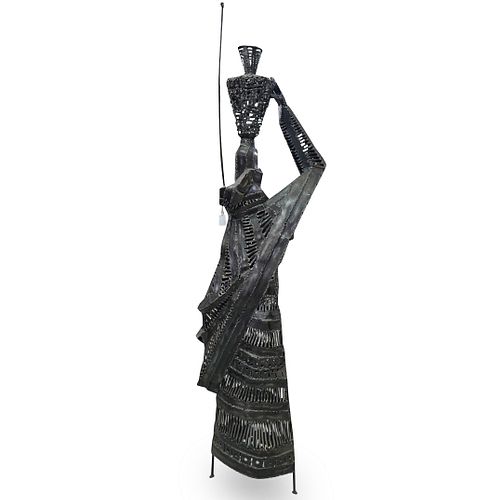 ZOLLO CAST IRON FIGURAL SCULPTUREDESCRIPTION: