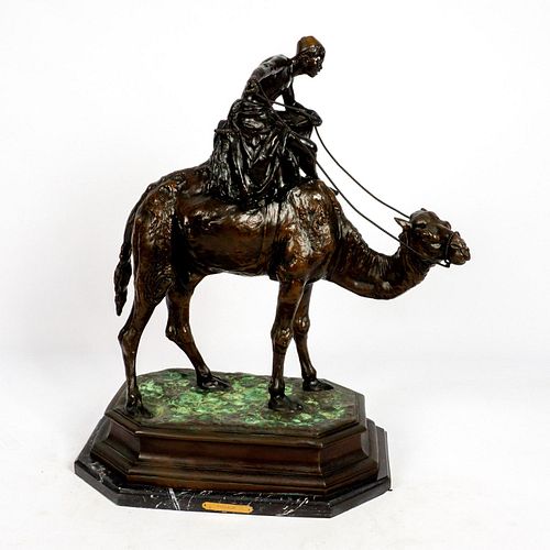 G. PAGLAGH SIGNED ORIENTALIST BRONZE