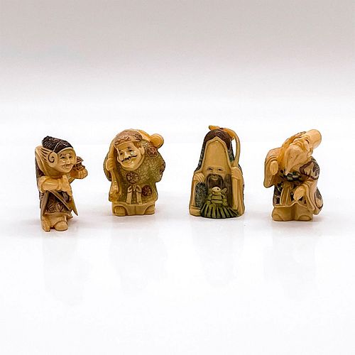 4PC JAPANESE INKED RESIN DEITIES 392ea5