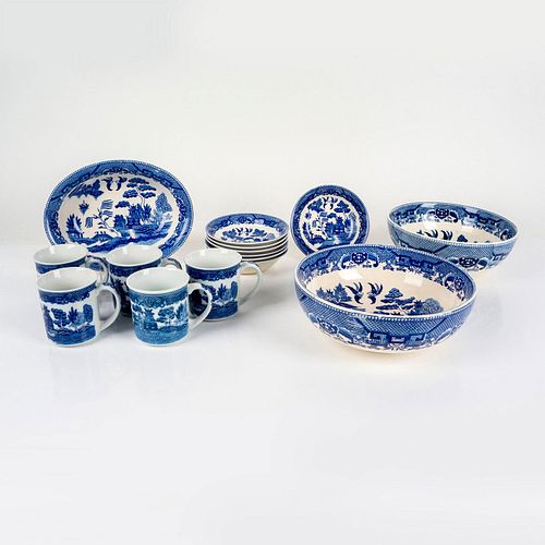 15PC TABLEWARE BLUE WILLOW FROM JAPANBlue