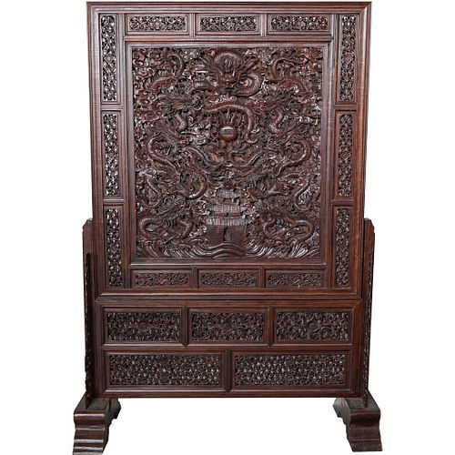 MONUMENTAL CHINESE WOOD CARVED 393069