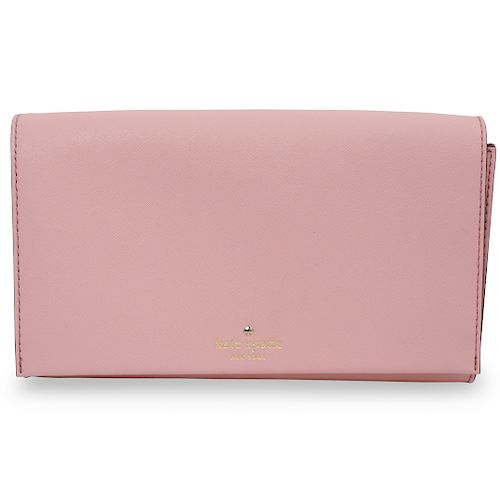 KATE SPADE LEATHER CLUTCHDESCRIPTION: