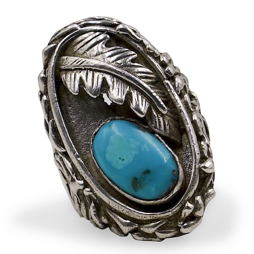 SOUTHWESTERN NAVAJO TURQUOISE INLAY