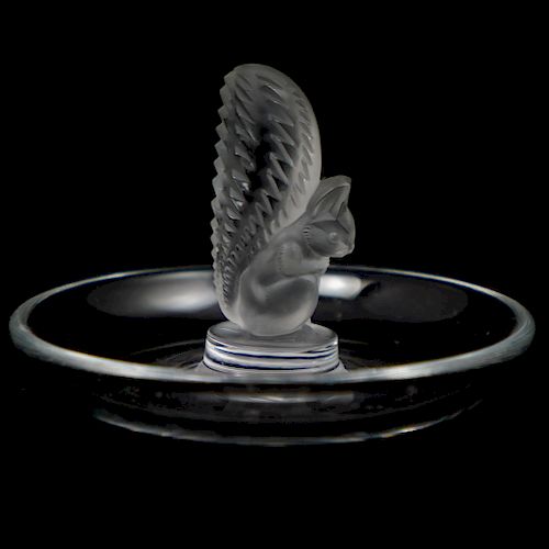 LALIQUE SQUIRREL PIN TRAYDESCRIPTION  3930bf