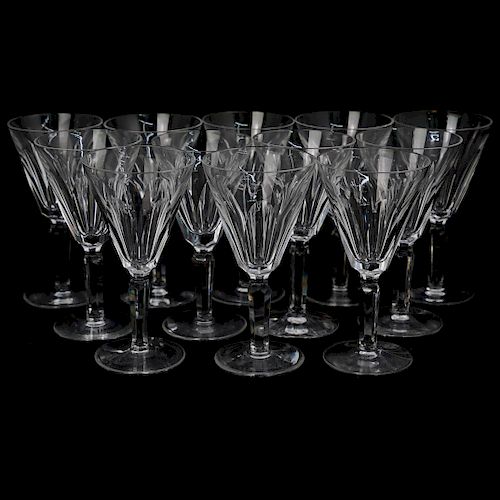  12 PC WATERFORD CRYSTAL GLASSESDESCRIPTION  3930cc