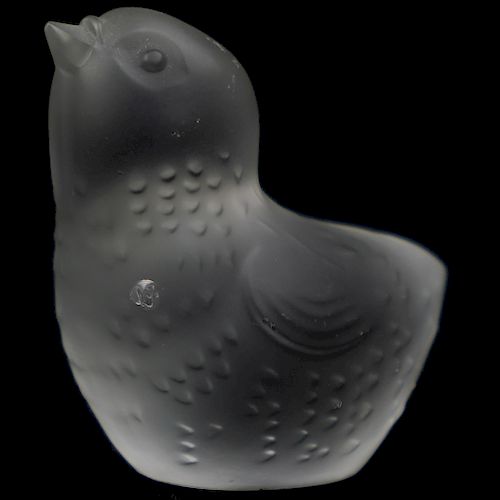 BACCARAT CRYSTAL CHICK PAPERWEIGHTDESCRIPTION  3930dd