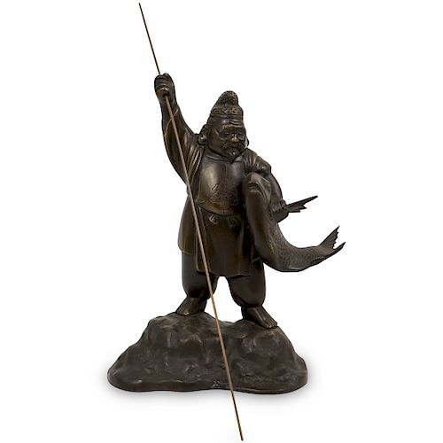 CAST BRONZE STATUE OF A JAPANESE 393101