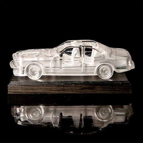 HOFBAUER GLASS MODEL CAR SCULPTURE