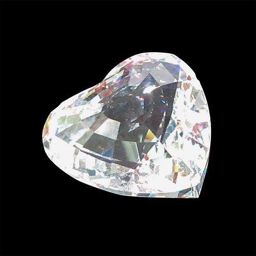 CLEAR HEART PAPERWEIGHT SWAROVSKI 3931a6