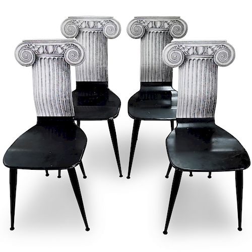 (4 PC) FORNASETTI 'CAPITELLO IONICO'