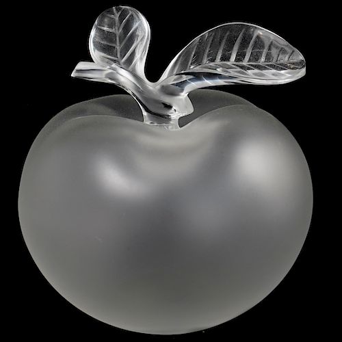 LALIQUE "GRANDE POMME" CRYSTAL