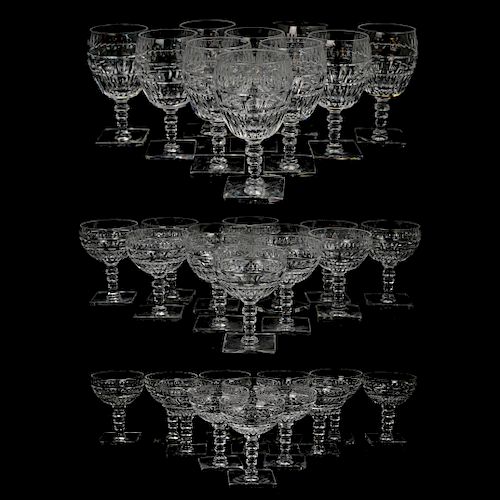 (43 PC) HAWKES CRYSTAL DINNER GLASSESDESCRIPTION: