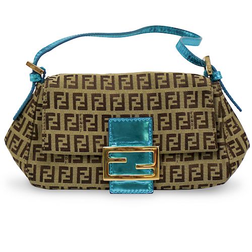 FENDI BAGUETTE ZUCCA CANVAS BAGDESCRIPTION: