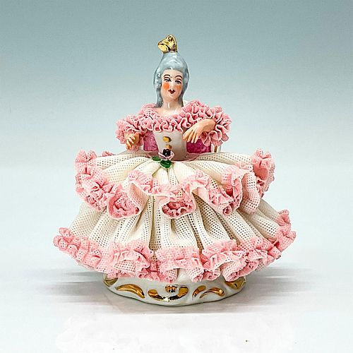 PORCELAIN LACE FIGURINE, WOMAN