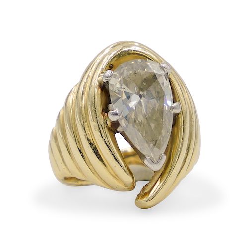 14K GOLD DIAMOND RINGDESCRIPTION: