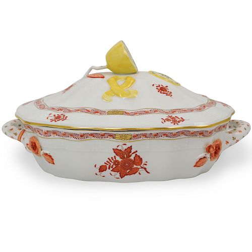 HEREND CHINESE BOUQUET PORCELAIN TUREENDESCRIPTION: