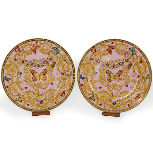 (2 PC) ROSENTHAL VERSACE "BUTTERFLY