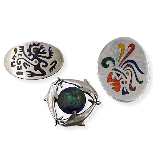  3 PC MEXICAN STERLING SILVER 3934cb