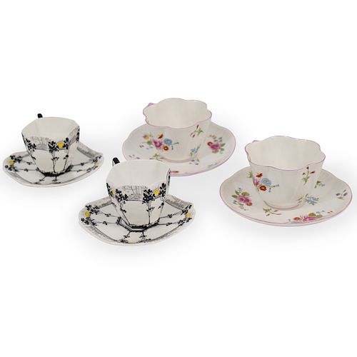  4 PC SHELLEY PORCELAIN TEACUP 393507