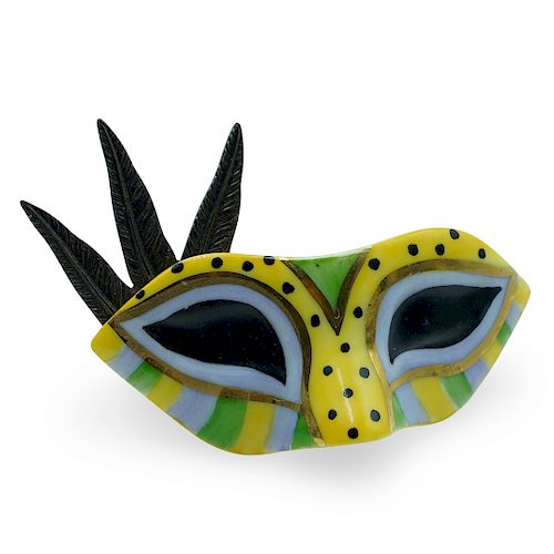 LIMOGES MASQUERADE MASK PORCELAIN 393519